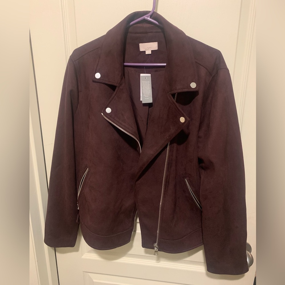 Maroon suede jacket